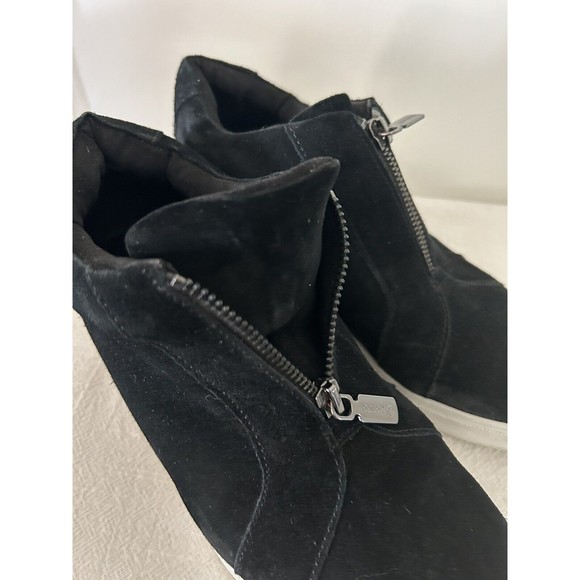 BLONDO Women's Glenda Platform Sneaker Bootie Waterproof Black Suede Size 8.5 - Picture 5 of 9